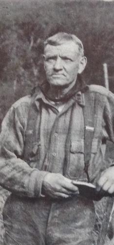 Jigger Johnson - a legendary lumberjack, born in Fryeburg, Maine, and lived and worked in the White Mountains of New Hampshire.
