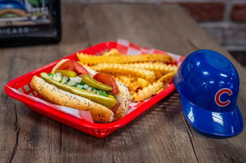 Chicago style hotdog