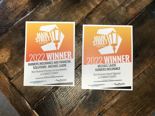 Main Street Media's Best Insurance Agency and Best Financial Services Agency in Sumner County 2022