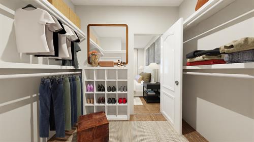 Townhome Primary Bed Walk-in closet