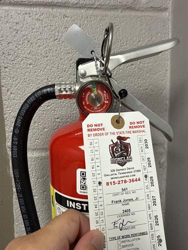 New Fire Extinguisher Installation