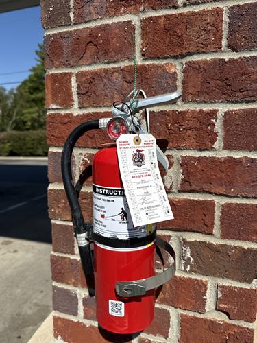 Replaced Fire Extinguisher