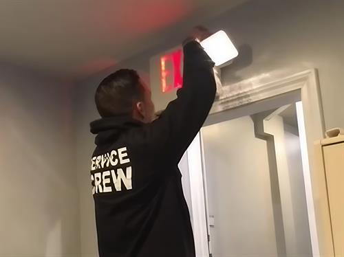 Emergency light inspection