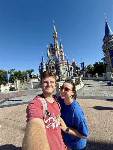 My husband and I at Walt Disney World