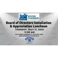 Keizer Chamber Luncheon - Board Installation
