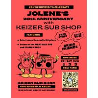 Jolene's 20th Anniversary with Keizer Sub Shop