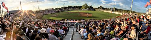 A sold-out crowd on a gorgeous summer evening