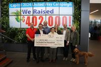 Capitol Auto Group Makes Record-Breaking Donation of $402,000 to United Way of the Mid-Willamette Valley  Employee campaigns have raised over $2.5 million over the last ten years.