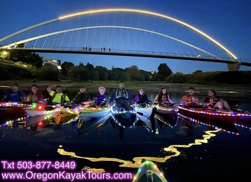 Sunset Kayaking Night Tours Salem Oregon, by Oregon Kayak Tours LLC