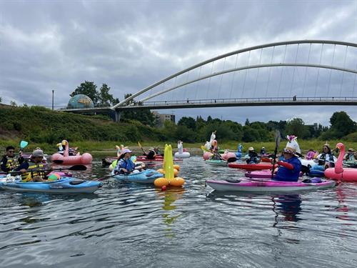 Labor Day Floaty Float Community Event by Oregon Kayak Tours LLC