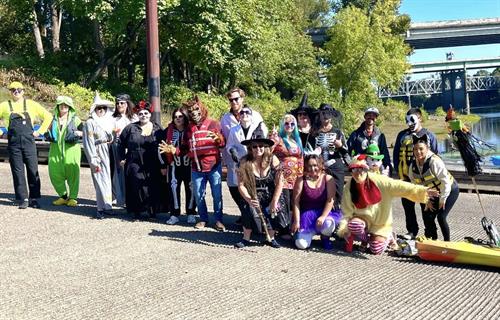 Halloween Costume Kayak community event, by Oregon Kayak Tours LLC