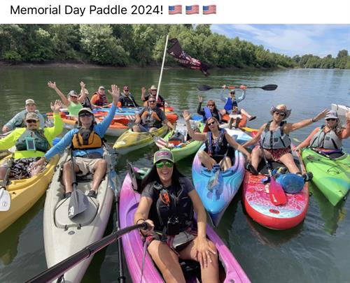 Memorial Day Float community event hosted by Oregon Kayak Tours LLC