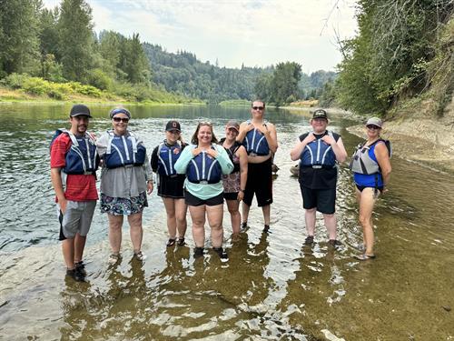 Clackamas River Fun, by Oregon Kayak Tours LLC