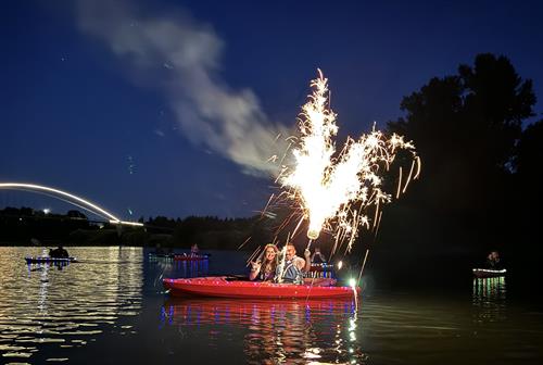 Make your special unforgettable occasion with Oregon Kayak Tours, Sunset Night Excursions.