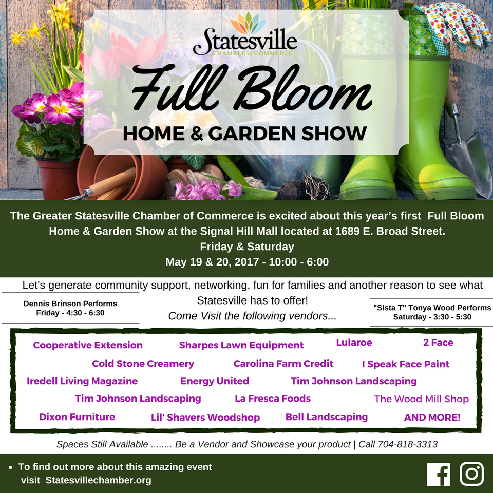 this year the greater statesville chamber of commerce will take a slightly different direction in celebrating businesses by hosting a home garden show at - Carolina Home And Garden Magazine this year the greater statesville chamber of commerce will take a slightly different direction in celebrating businesses by hosting a home garden show at - Carolina Home And Garden Magazine