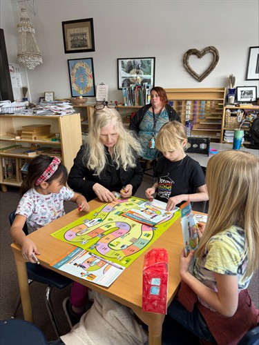 Volunteering in Elementary Class