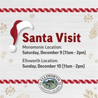 Santa is Coming to Ellsworth Cooperative Creamery