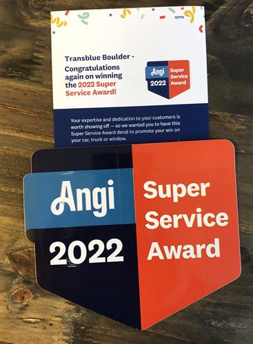 Angi Super Service Award | Top 1% of Contractors Nationwide!
