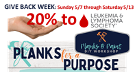 Planks & Paint & Pizza - benefit for The Leukemia & Lymphoma Society