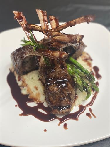 Grilled Lamb w/ Balsamic Reduction 