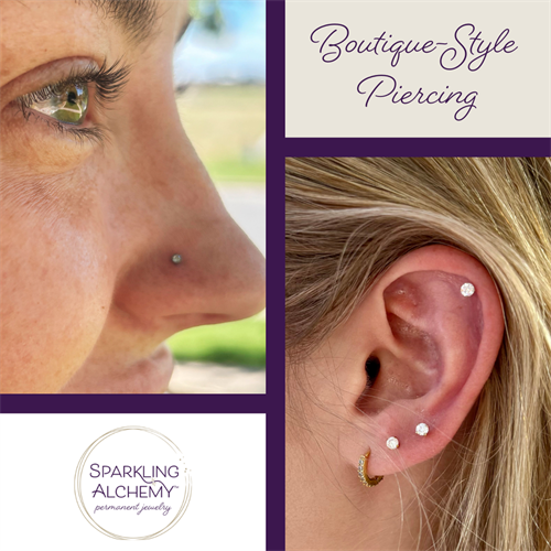 Boutique-style piercings