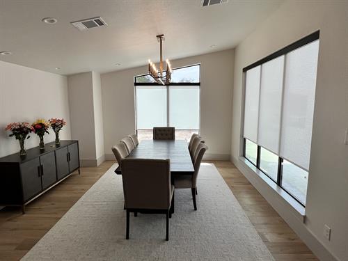 Combine light control, privacy and functionality with  traditional roller shades