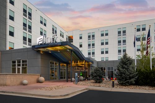 Hotel Entrance - Back with Parking Lot