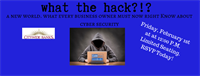What the Hack?! What Every Biz Owner Must Know About Cyber Security.