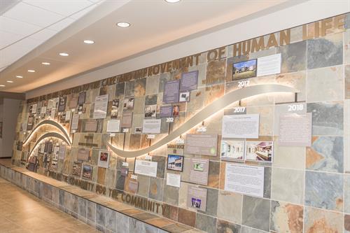 History Wall at Medical Center of Aurora