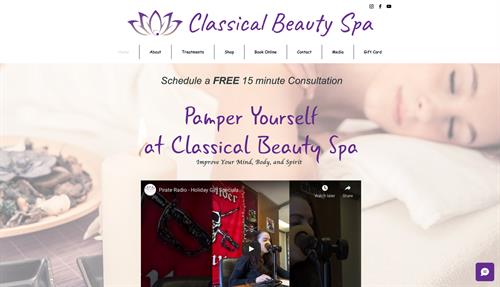 Classical Beauty Spa Web Page