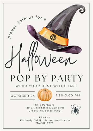 Halloween Pop By for Realtors 