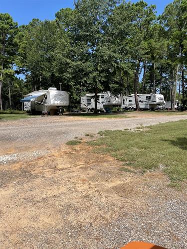 The spacious RV sites