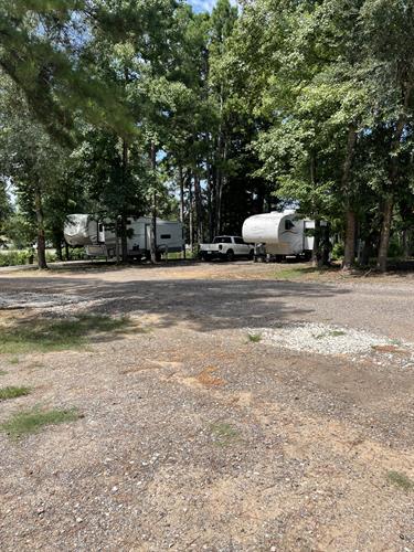 The spacious RV sites