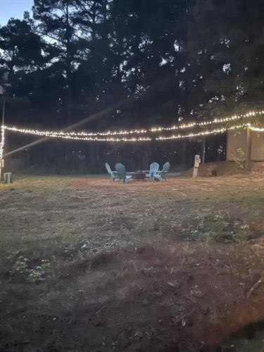 firepit by night