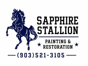 Sapphire Stallion Painting