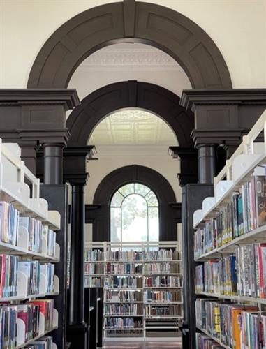 Palestine Public Library Interior upstairs Photo by Ana Sanchez