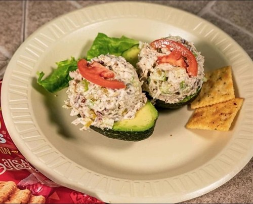 Chicken Salad Stuffed Avocado