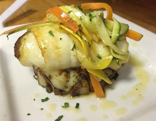 Crab Stuffed Flounder with Citrus Burre Blanc Special