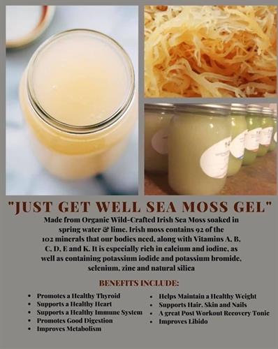 Sea moss has so many benefits and that is why I use it in all of my products
