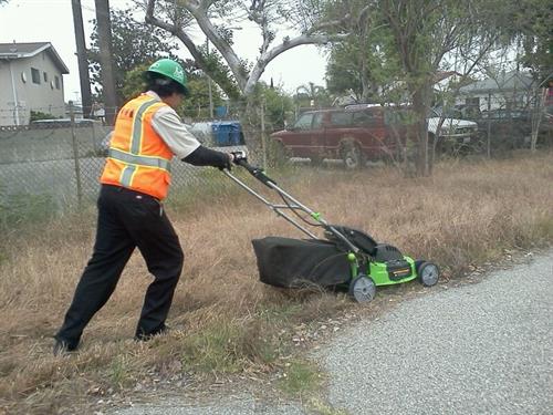 LA Conservation Corps with Our Mowers