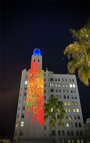 The Art of Time Clocktower Projection