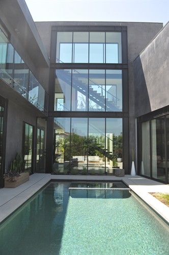 stair tower and pool view