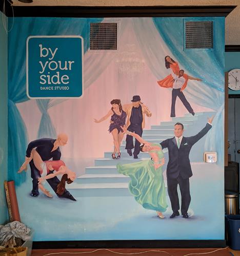 By Your Side Dance Studio Mural