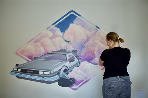 move themed mural