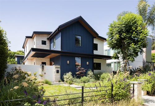 Blue Traditional Modern Residence