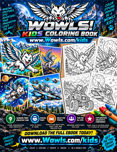WOWLS! Coloring Book - For All Ages