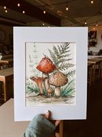 Watercolor Paint Night - Mushroom Melody