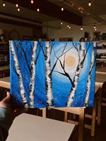 Acrylic Paint Night - Winter Birches