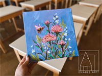 Acrylic Paint Night - BEE-utiful Flowers
