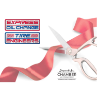 Ribbon Cutting with Express Oil Change & Tire Engineers